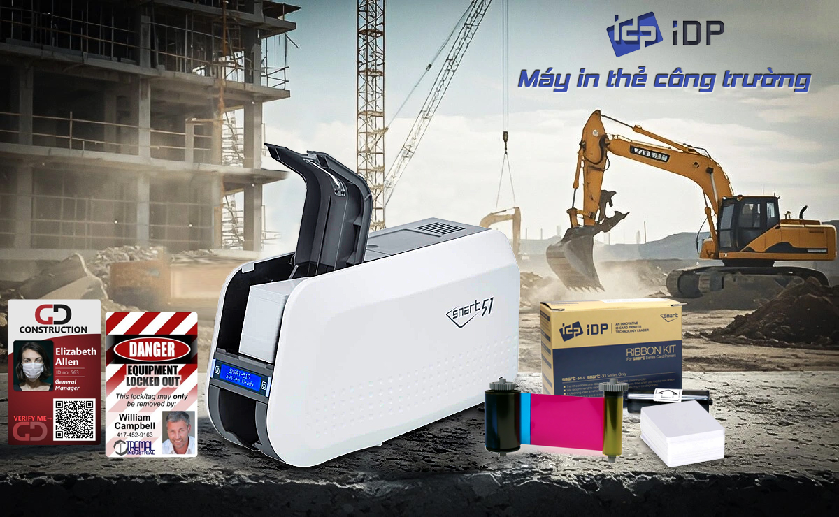 Giải pháp in thẻ công trường xây dựng